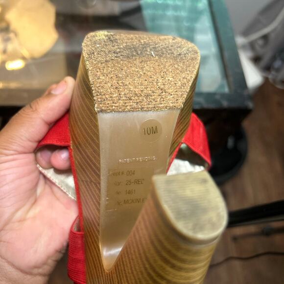 BAKERS "McKinley" Platform sandal in RED W10 - Picture 7 of 7